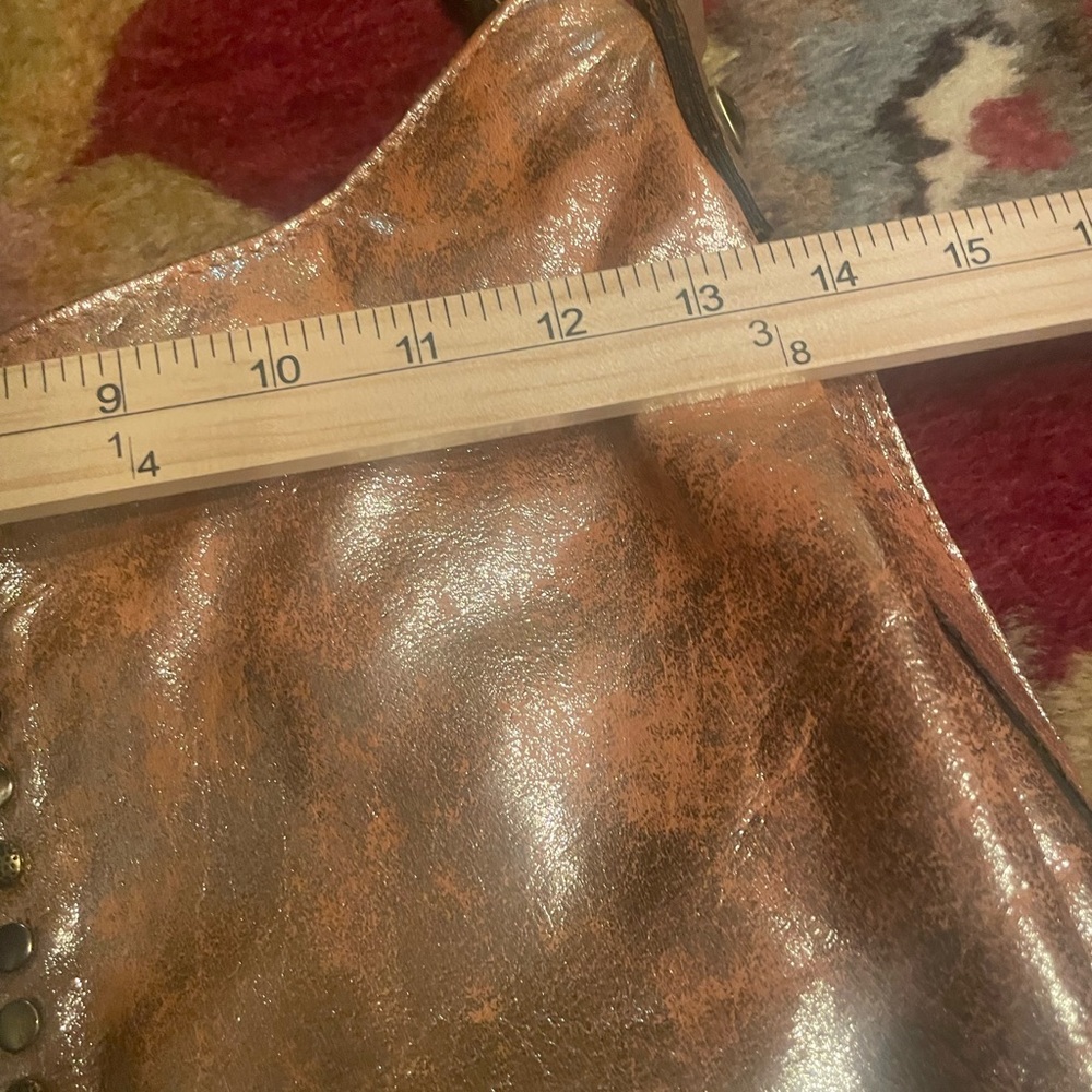 Patria Nash Metallic copper and Brown Studded Women's Bag - Picture 6 of 8